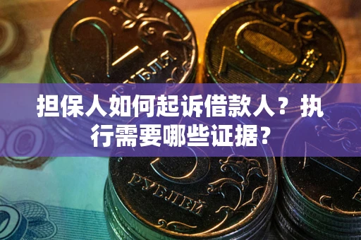 北京担保人如何起诉借款人？执行需要哪些证据？