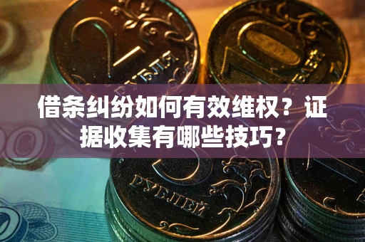 北京借条纠纷如何有效维权？证据收集有哪些技巧？