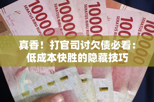 北京真香！打官司讨欠债必看：低成本快胜的隐藏技巧