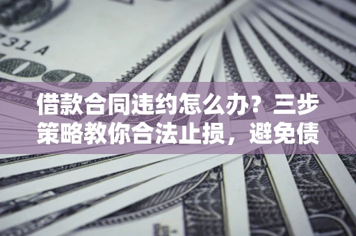 北京借款合同违约怎么办？三步策略教你合法止损，避免债务危机升级